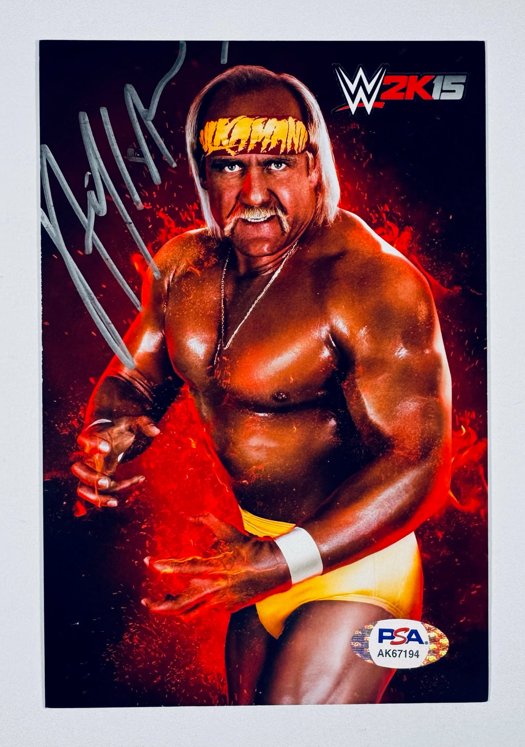 Hulk Hogan PSA authentication label and COA documentation
