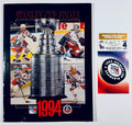 1994 New York Rangers Stanley Cup Finals Game 7 Mark Messier ticket and program front view