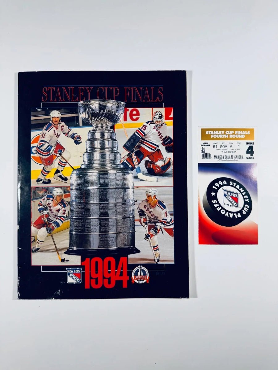 1994 New York Rangers Stanley Cup Finals GM 7 Mark Messier Ticket Hockey and Program - Northwest Cascade Collectibles