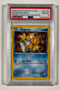 A graded holographic Pokémon TCG card, specifically a 2016 P.M.
