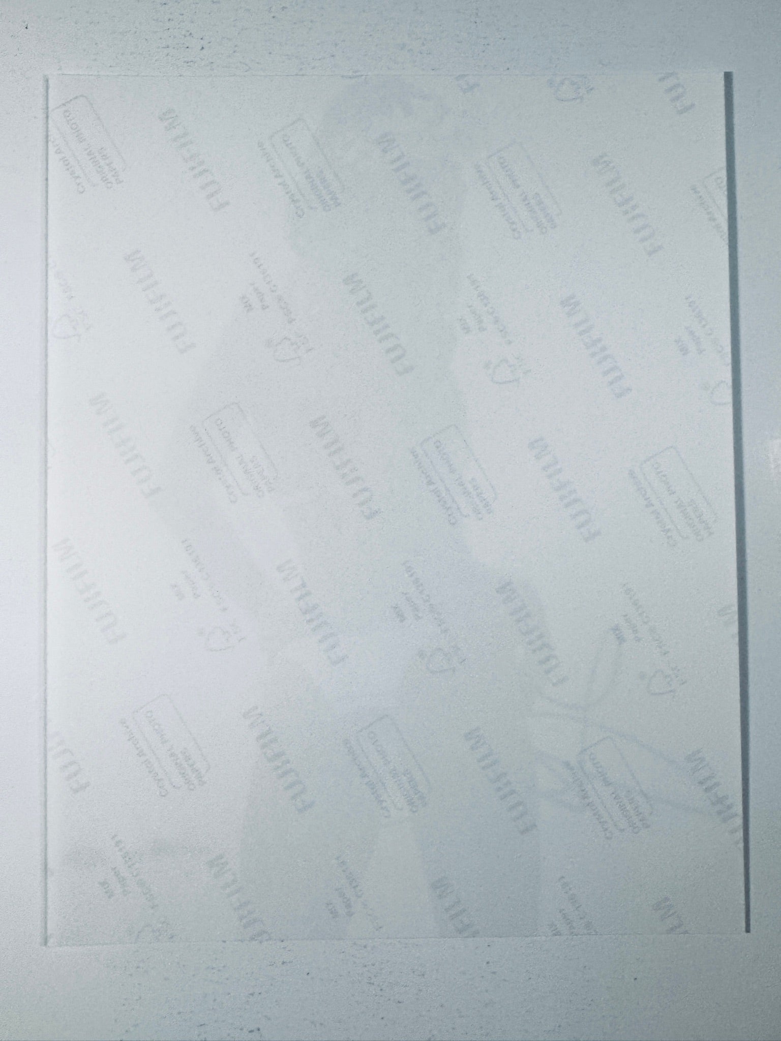 Back of the Fujifilm photographic paper showing the reverse side condition and paper branding for the Alexis Ren signed collectible.