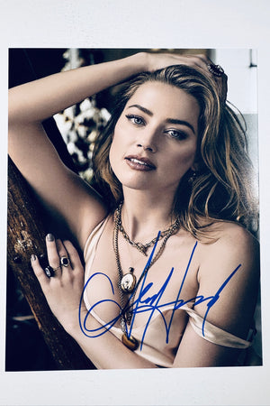Amber Heard Hand-Signed 8x10 Glossy Photo – Authentic Entertainment Memorabilia
