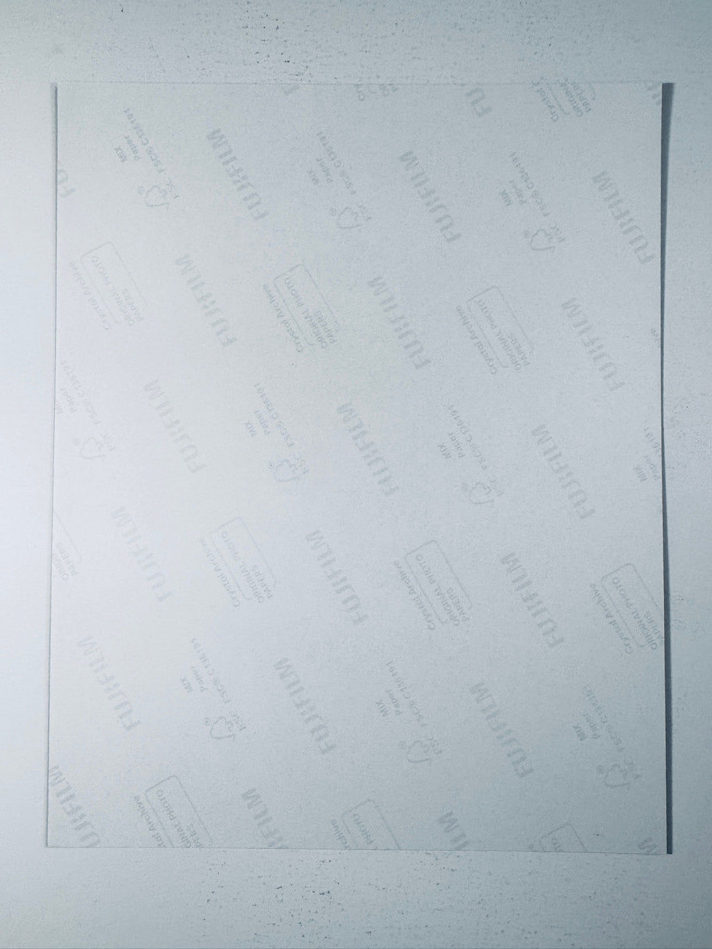 Back of the Fujifilm photographic paper showing the reverse side condition and paper branding for the Ana de Armas signed collectible.