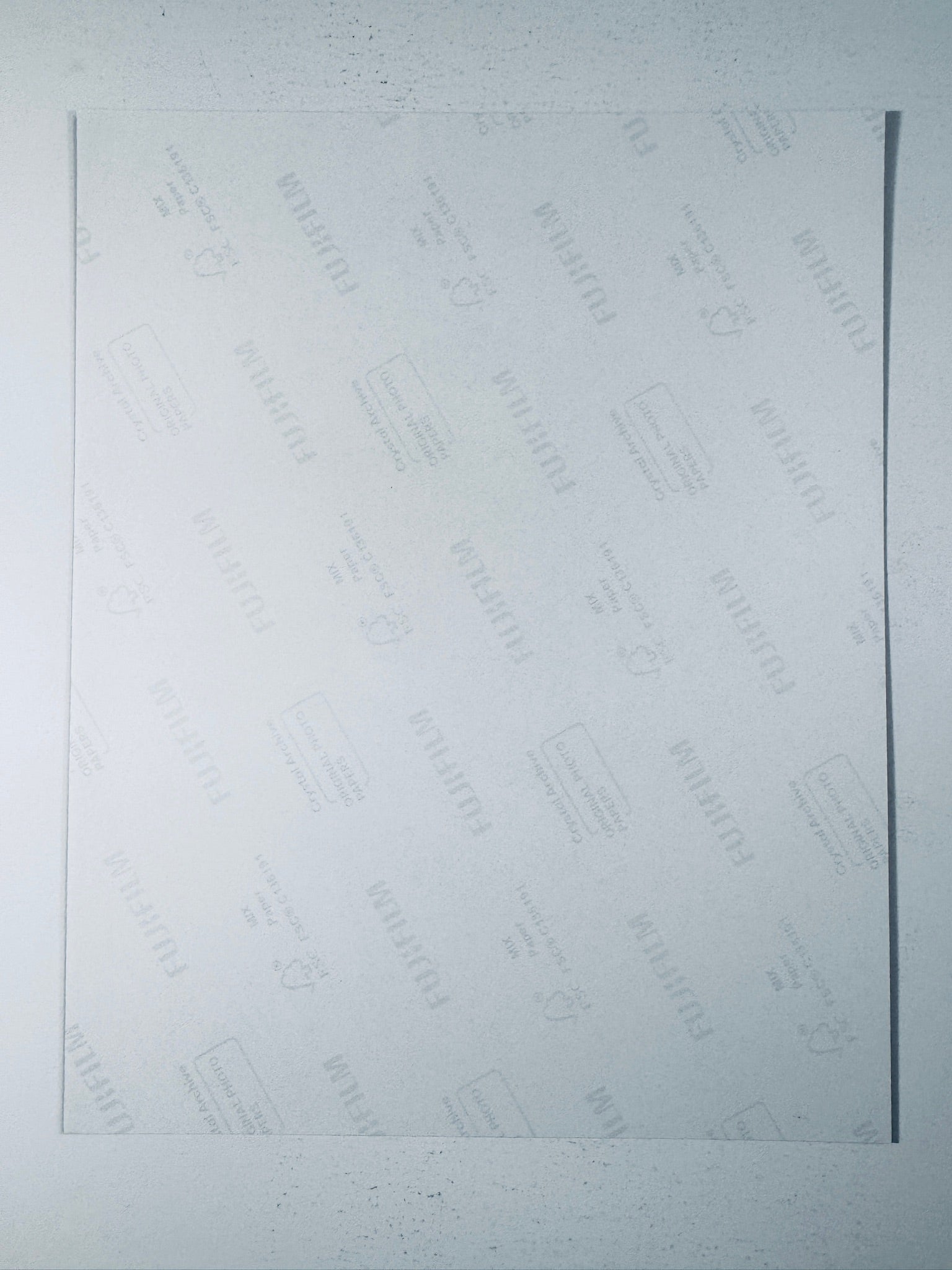 Back of the Fujifilm photographic paper showing the reverse side condition and paper branding for the Ana de Armas signed collectible.