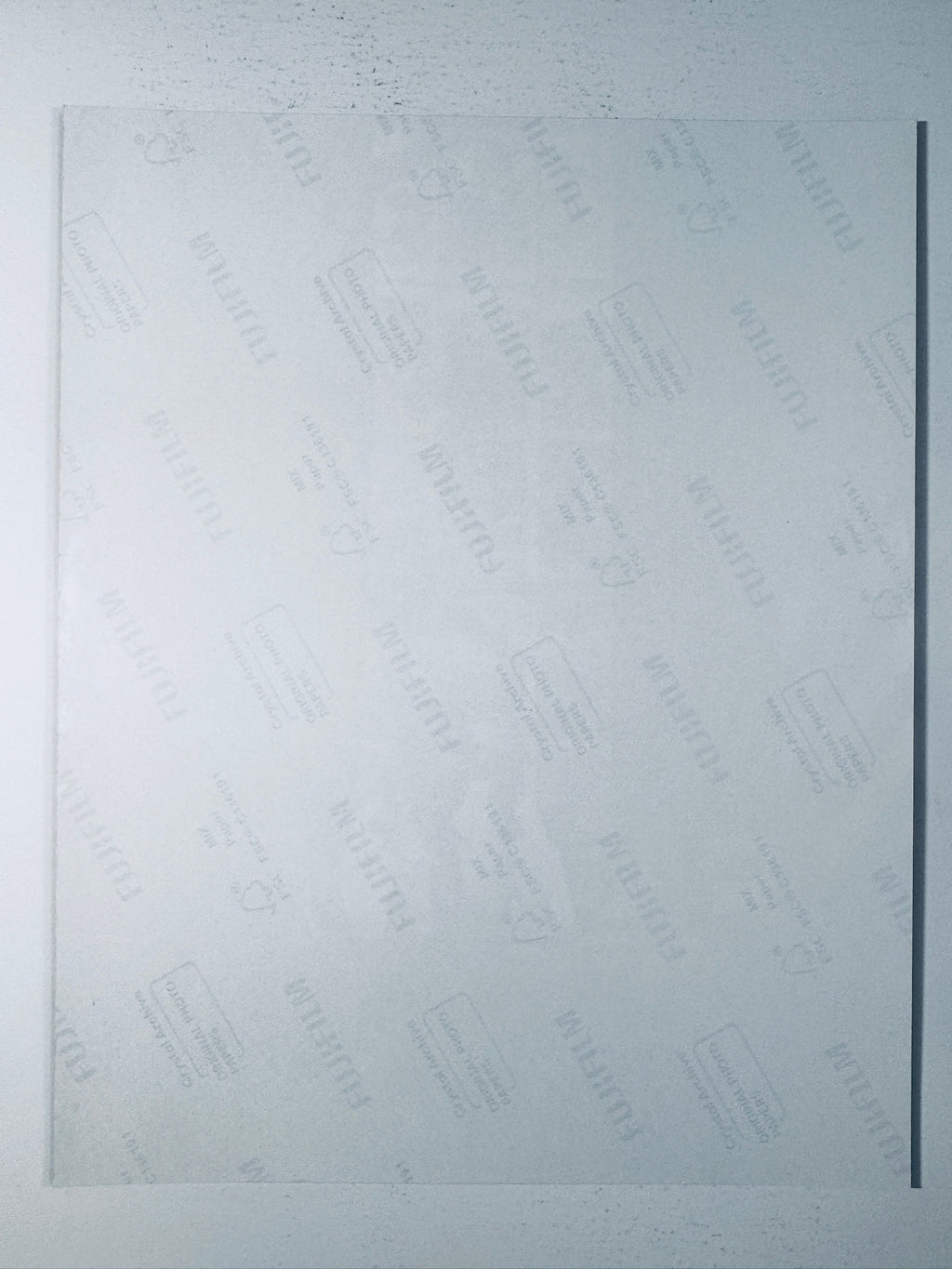 Back condition view of the Fujifilm Crystal Archive paper for the Barack Obama signed 8x10 photo.