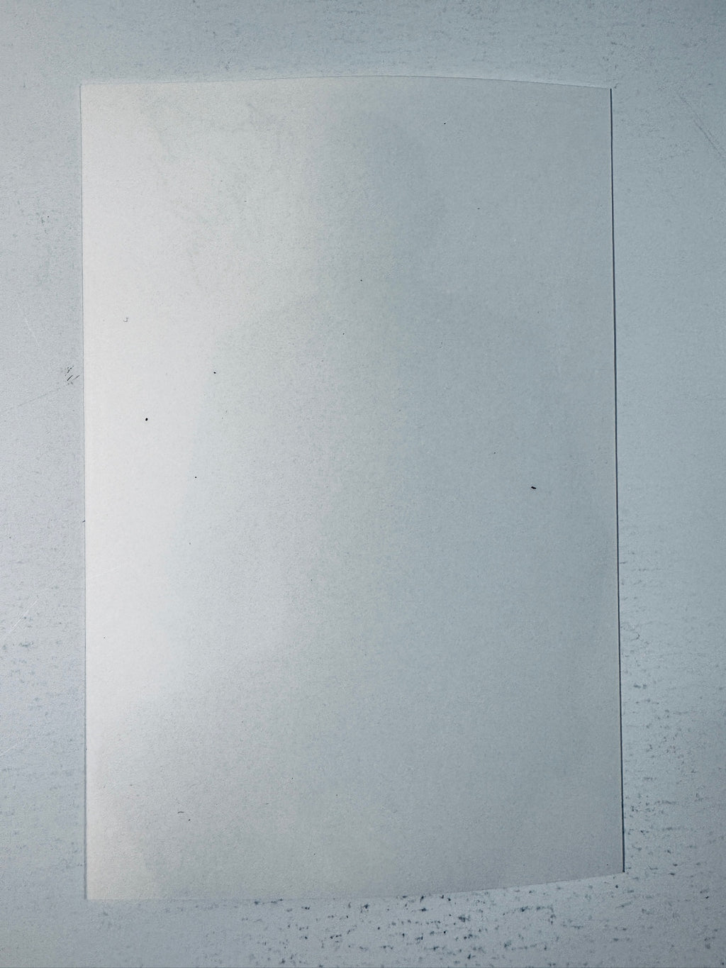 Blank reverse back view of the Ben Kingsley autographed photo showing photo paper watermarks.
