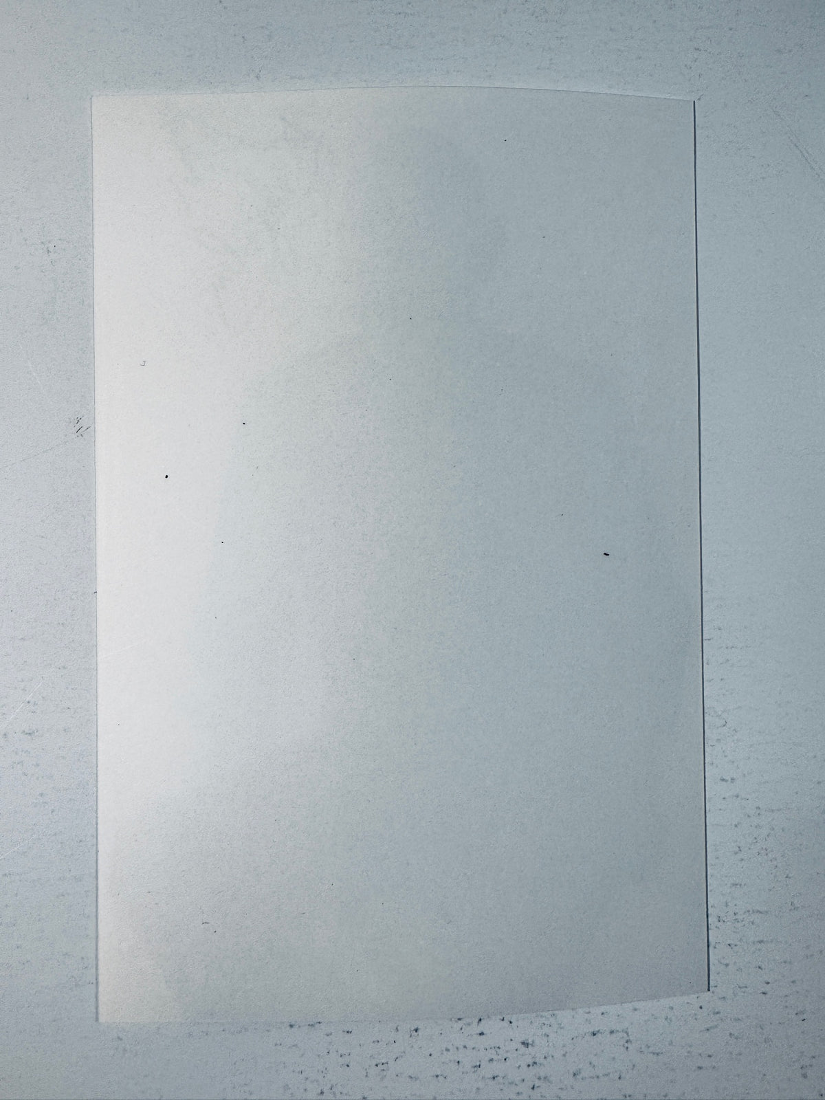 Blank reverse back view of the Ben Kingsley autographed photo showing photo paper watermarks.