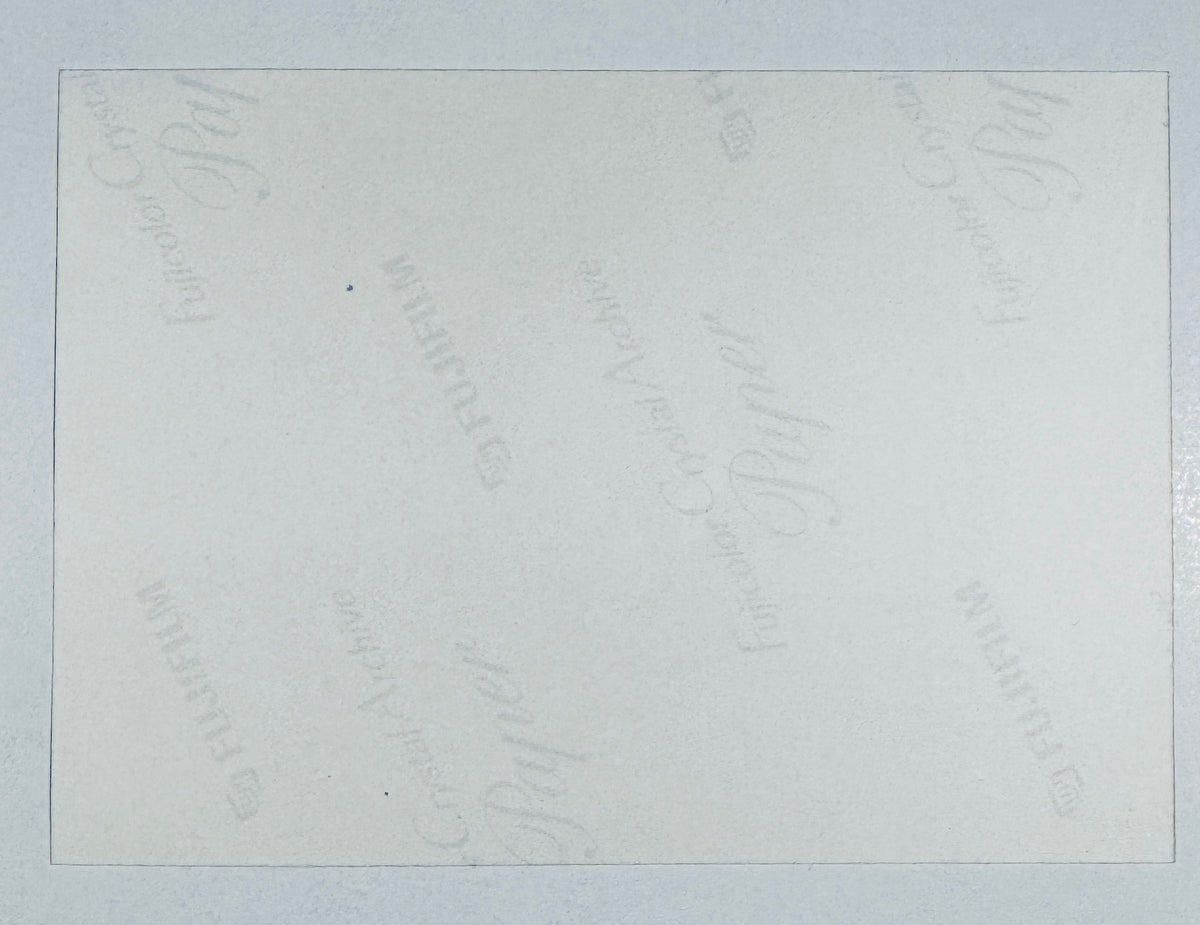 Reverse back side of the autographed photograph featuring Fujifilm Fujicolor Crystal Archive Paper watermarks.