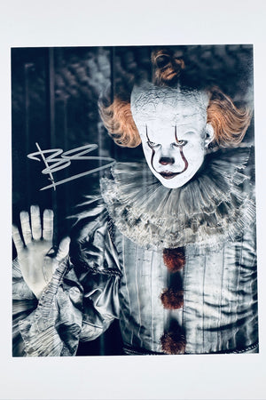 Bill Skarsgård Hand-Signed 8x10 Matte Photo – IT Pennywise Authentic Autograph