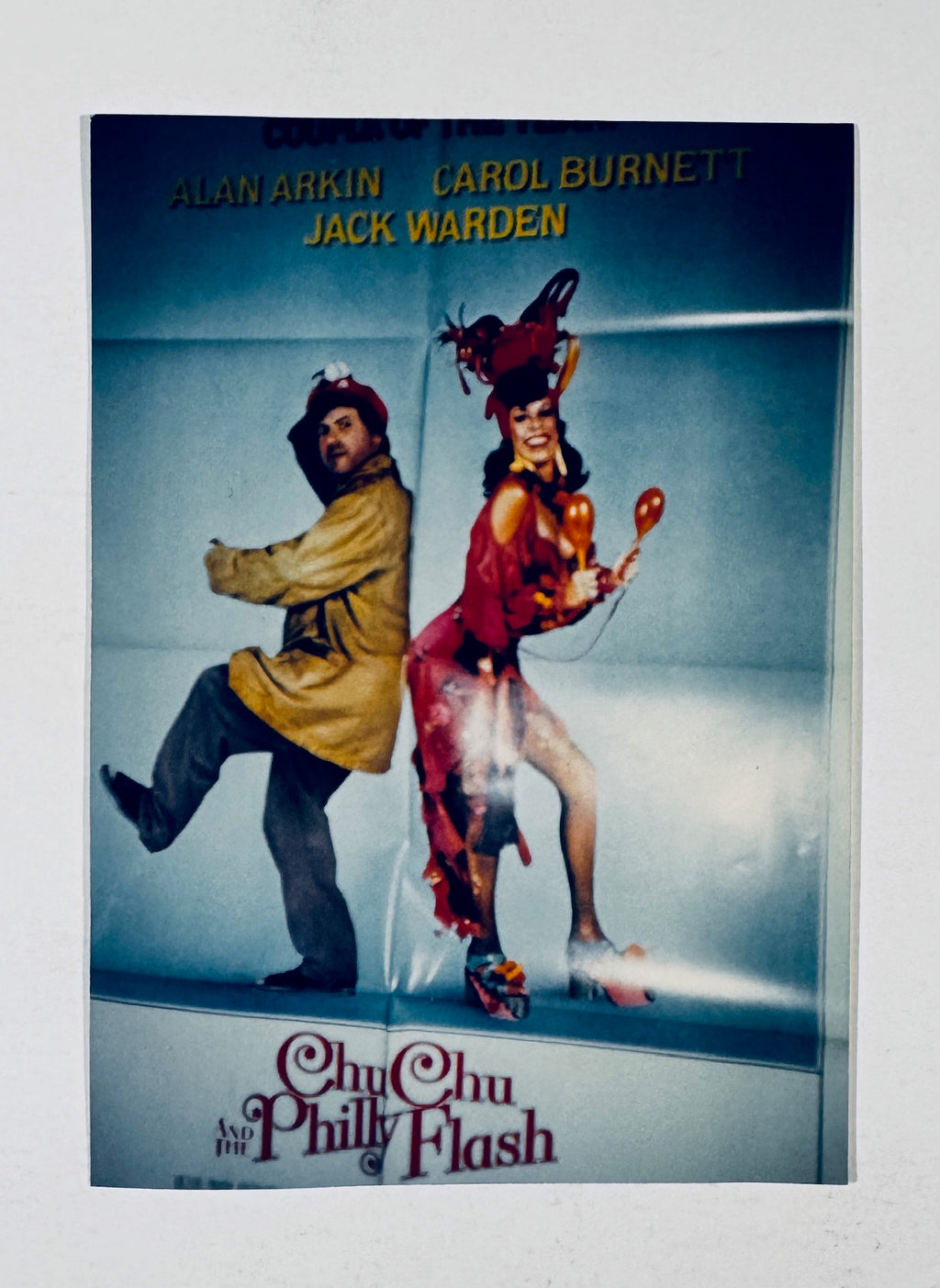 Full front view of Chu Chu and the Philly Flash movie promotional photo card featuring Carol Burnett and Alan Arkin.