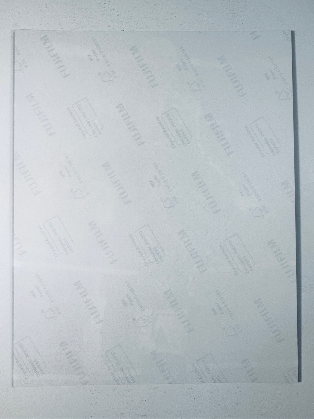 Back of the Fujifilm photographic paper showing the reverse side condition and paper branding for the Cody Rhodes signed collectible.