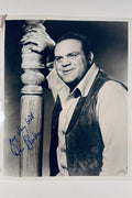 Dan Blocker autographed black and white vintage 8x10 photo as Hoss Cartwright from Bonanza inscribed My Very Best.