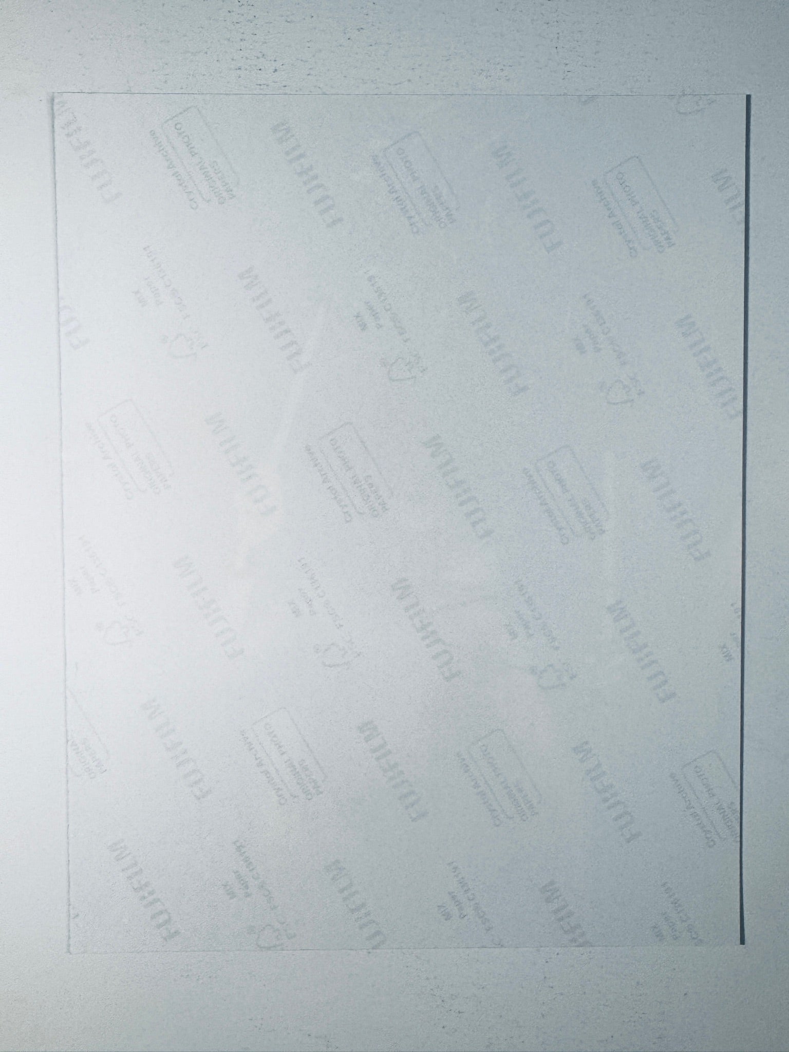 Back condition view of the Fujifilm Crystal Archive paper for the Dave Grohl signed Nirvana 8x10 photo.