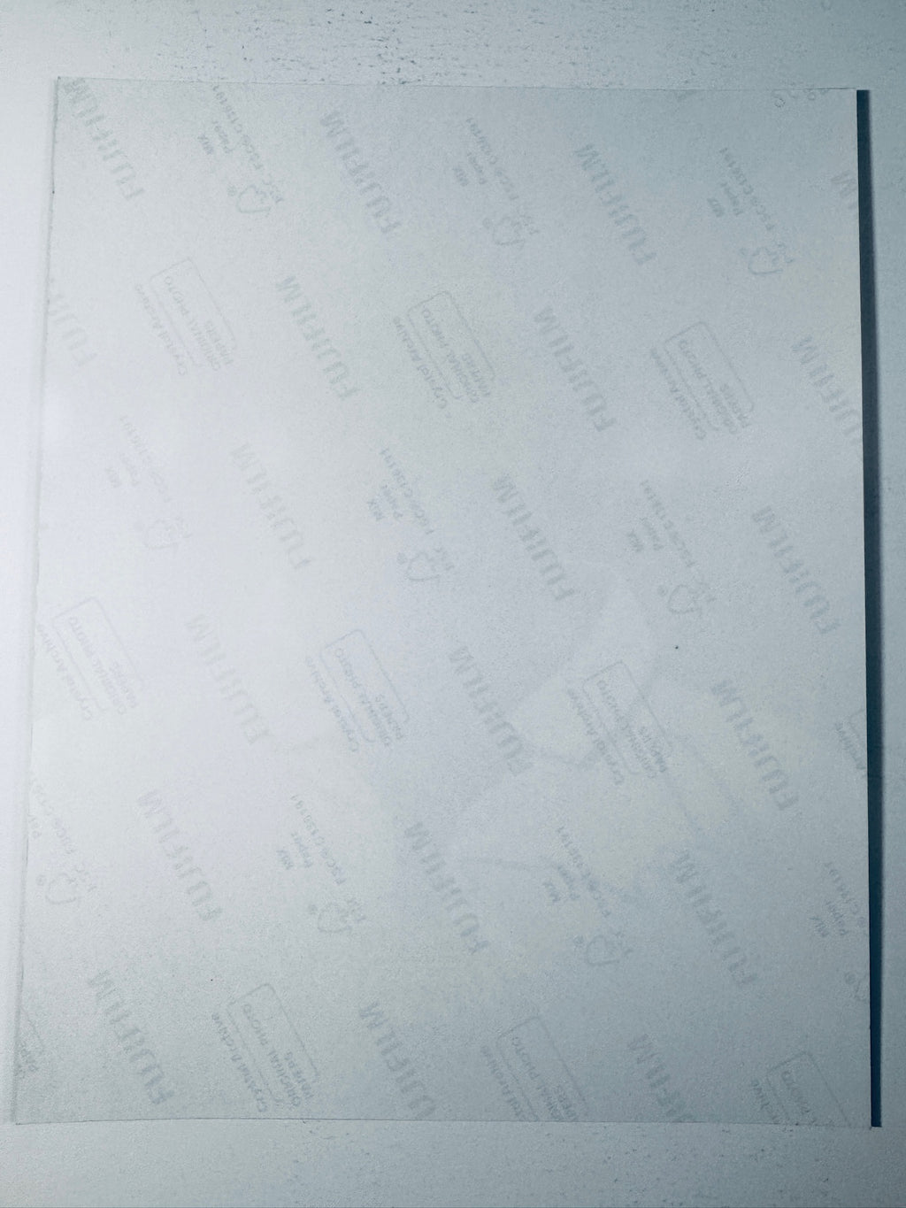Back condition view of the Fujifilm Crystal Archive paper for the David Beckham signed England 8x10 photo.