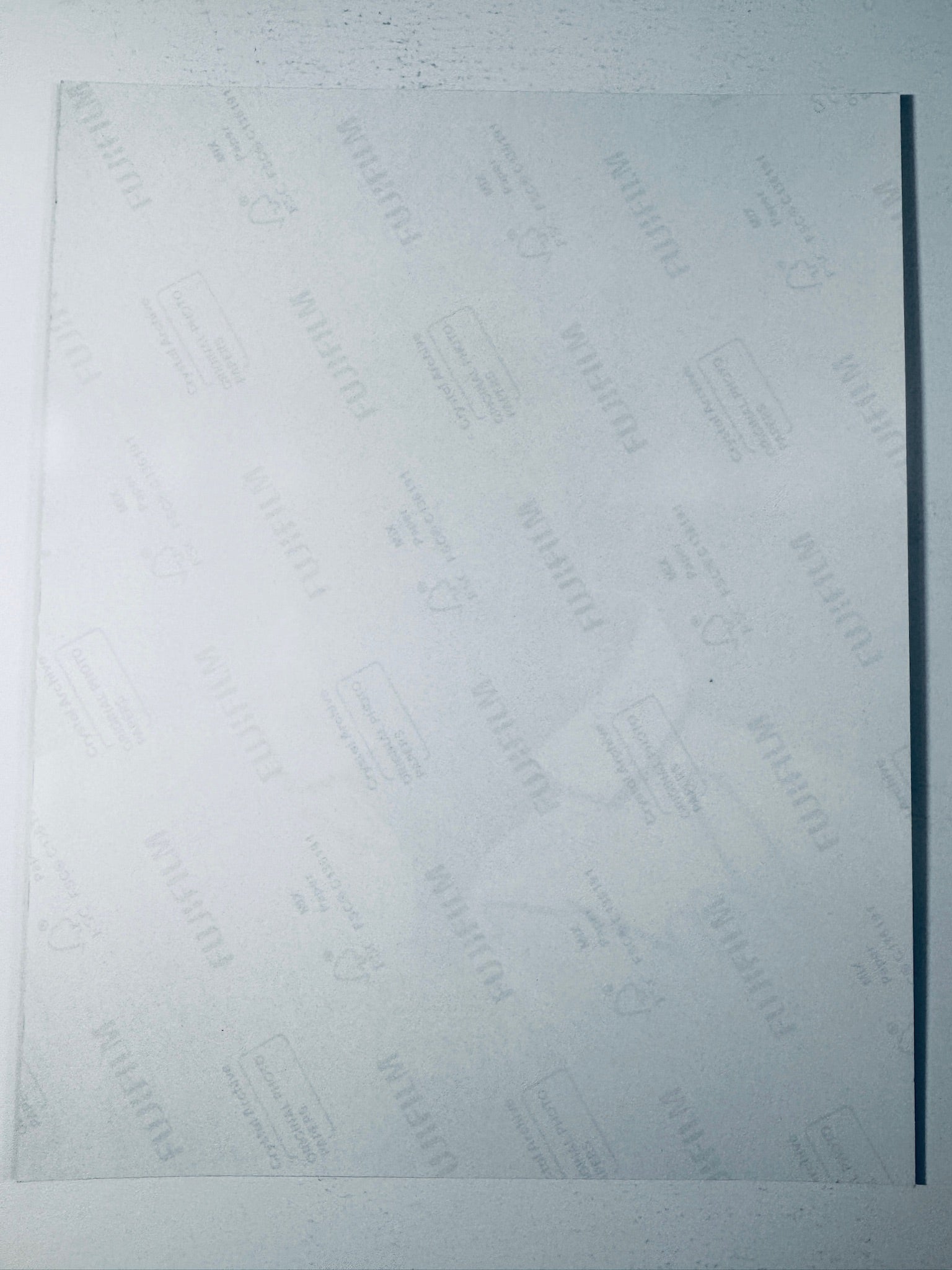 Back condition view of the Fujifilm Crystal Archive paper for the David Beckham signed England 8x10 photo.