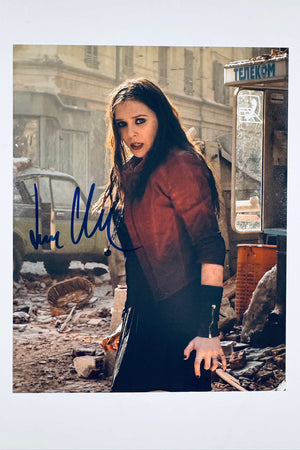 Elizabeth Olsen Hand-Signed 8x10 Matte Photo – Avengers Scarlet Witch Authentic Autograph