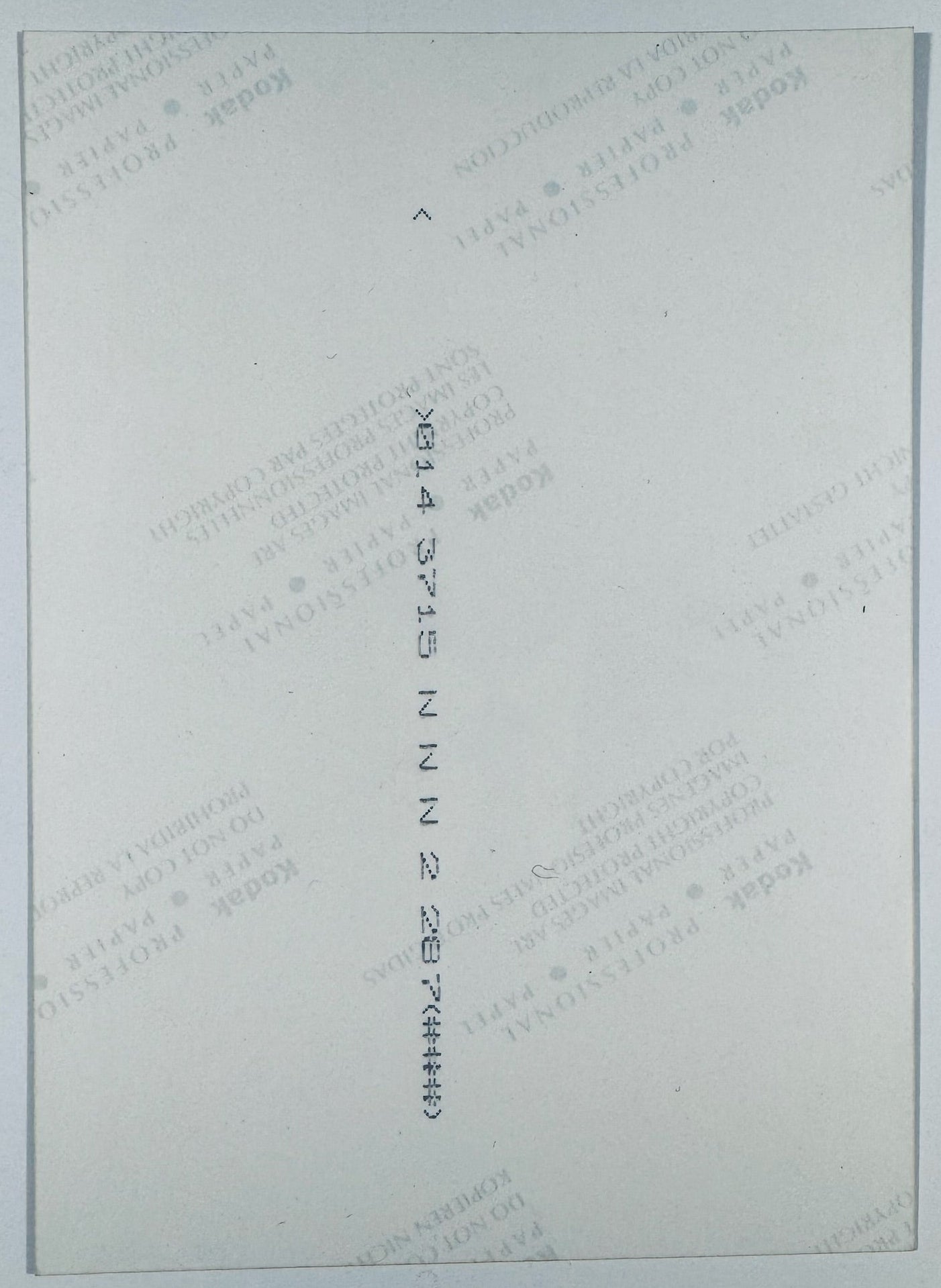 Back of George W. Bush signed 5x7 black and white glossy photograph