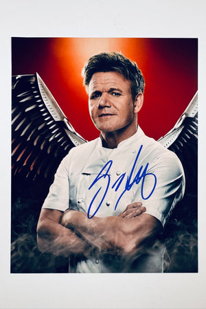 Gordon Ramsay Hand-Signed 8x10 Matte Photo – Hell's Kitchen Entertainment Memorabilia