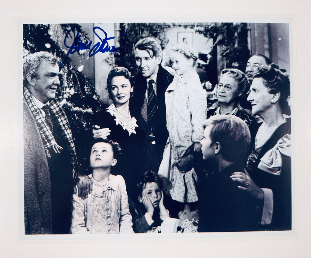 James Stewart hand-signed 10x8 photograph from It's a Wonderful Life – front