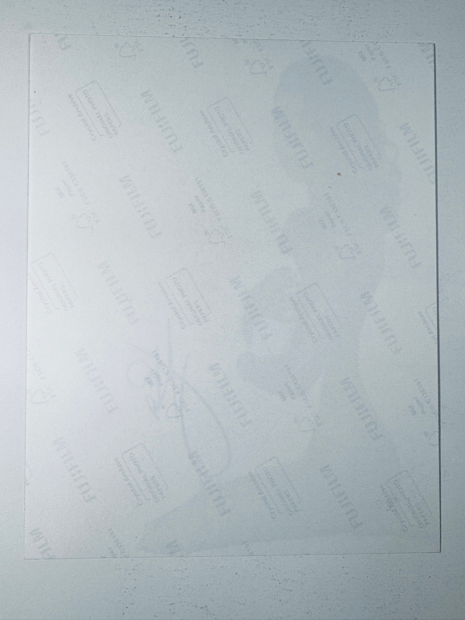 Back of the Fujifilm photographic paper showing the reverse side condition and paper branding for the Jhene Aiko signed collectible.