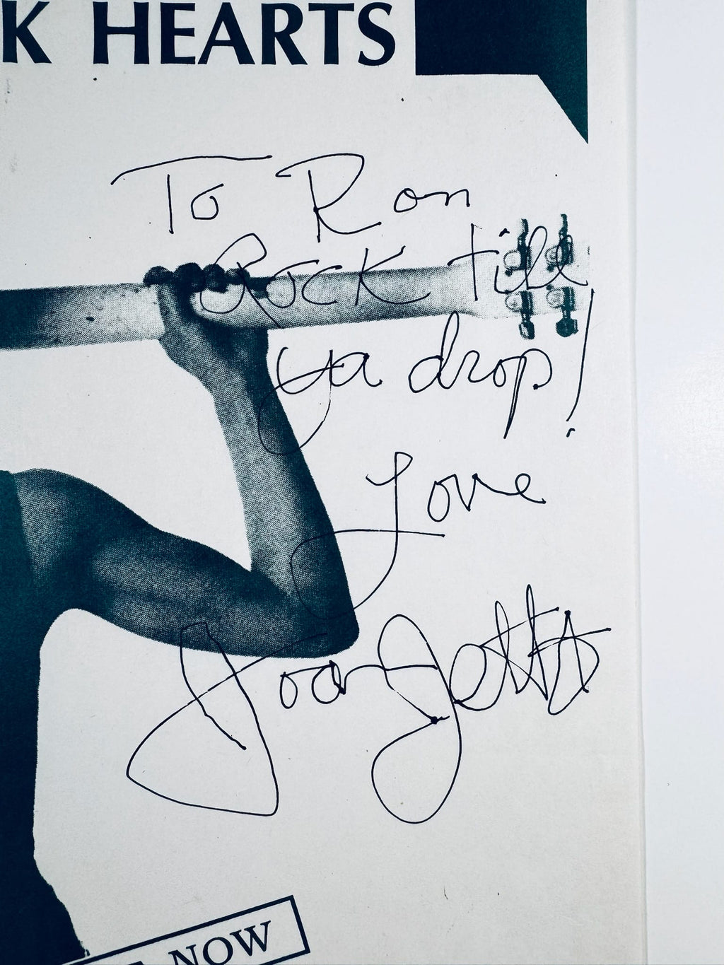 Joan Jett Signed Signature Autograph 8.5x11 Original Concert Promotional Poster - Northwest Cascade Collectibles