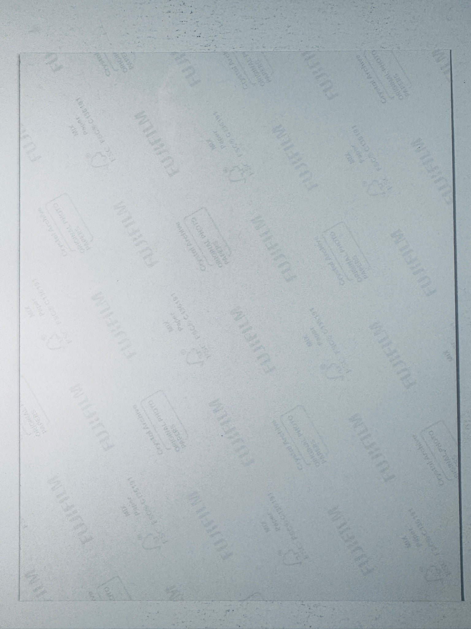 Fujifilm Crystal Archive photographic paper back surface showing the authentic backing and matte paper texture for the Katheryn Winnick signed photo.