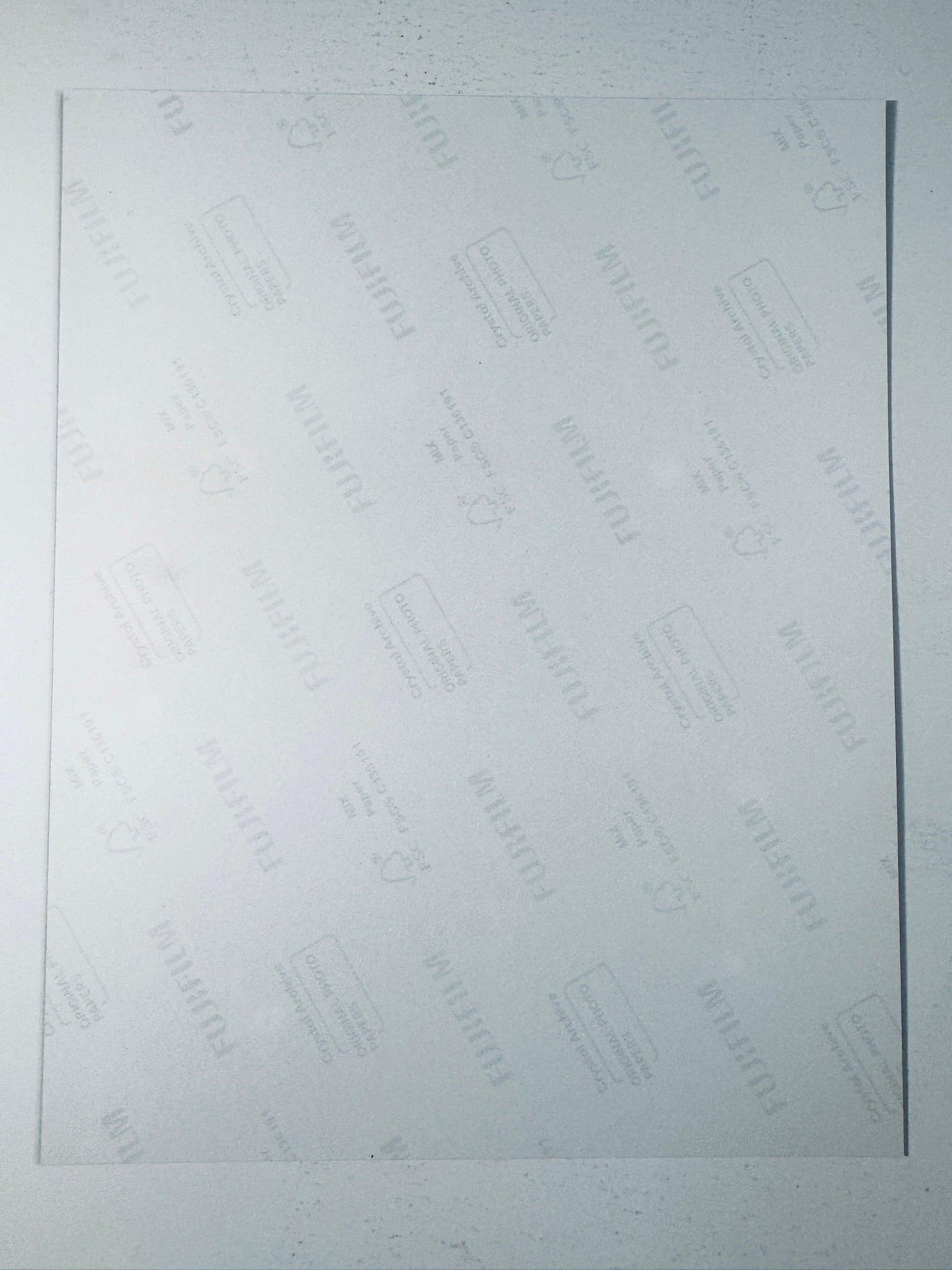 Back of the Fujifilm photographic paper showing the reverse side condition and paper branding for the Kathryn Hahn signed collectible.