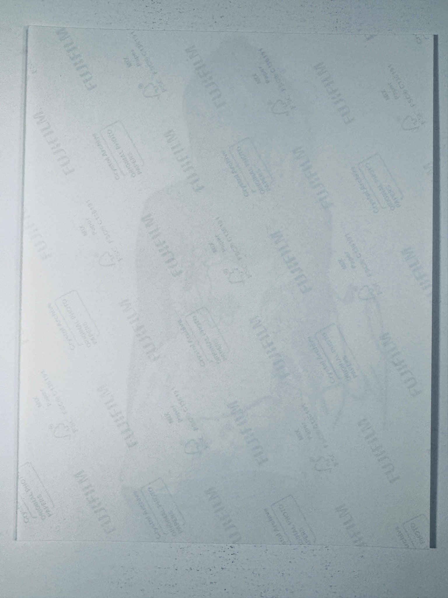 Fujifilm Crystal Archive photographic paper back surface showing the authentic backing and matte paper texture for the Kelsea Ballerini signed photo.