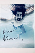Krist Novoselic hand-signed 8x10 matte photo swimming underwater in the iconic Nirvana style.