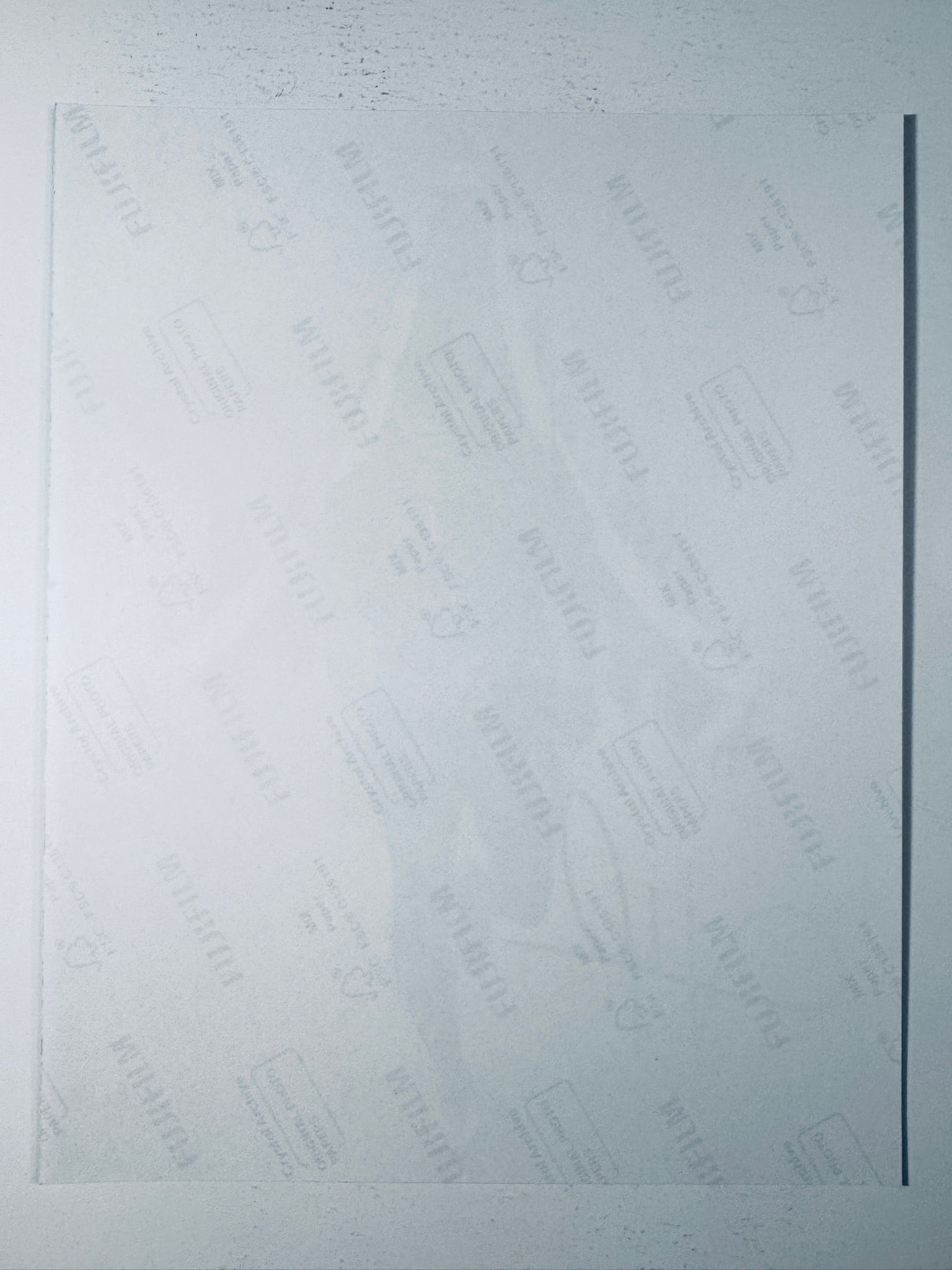 Back condition view of the Fujifilm Crystal Archive paper for the Kylian Mbappe signed Paris Saint-Germain 8x10 photo.