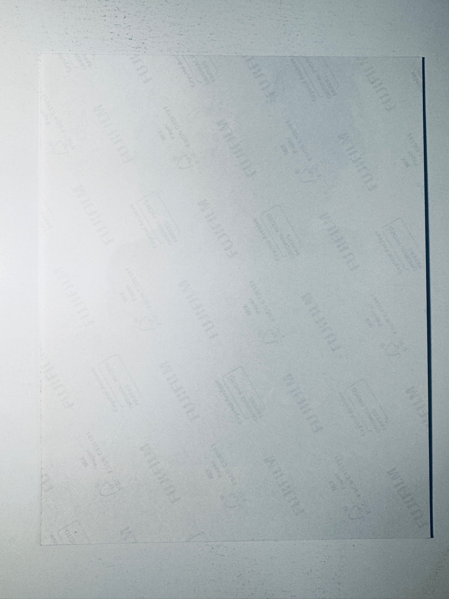 Back condition view of the Fujifilm Crystal Archive paper for the Leonardo DiCaprio signed One Battle After Another 8x10 photo.
