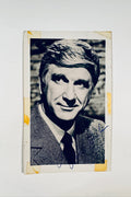 Leslie Nielsen autographed vintage studio portrait photograph signed in blue ink.
