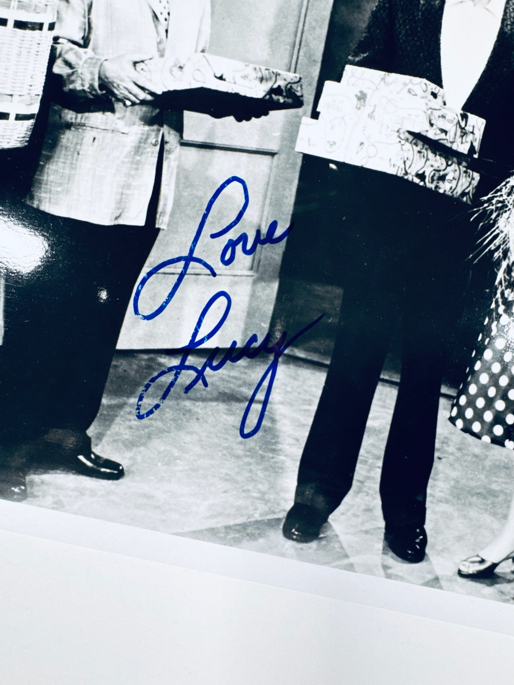 Lucille Ball Hand-Signed 10x8 B&W Glossy Photo – Authentic I Love Lucy Memorabilia - Northwest Cascade Collectibles