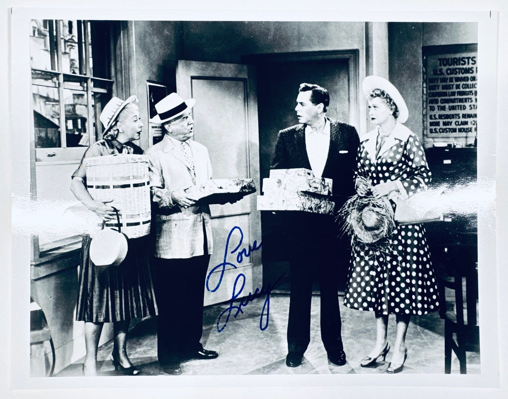 Lucille Ball Hand-Signed 10x8 B&W Glossy Photo – Authentic I Love Lucy Memorabilia - Northwest Cascade Collectibles