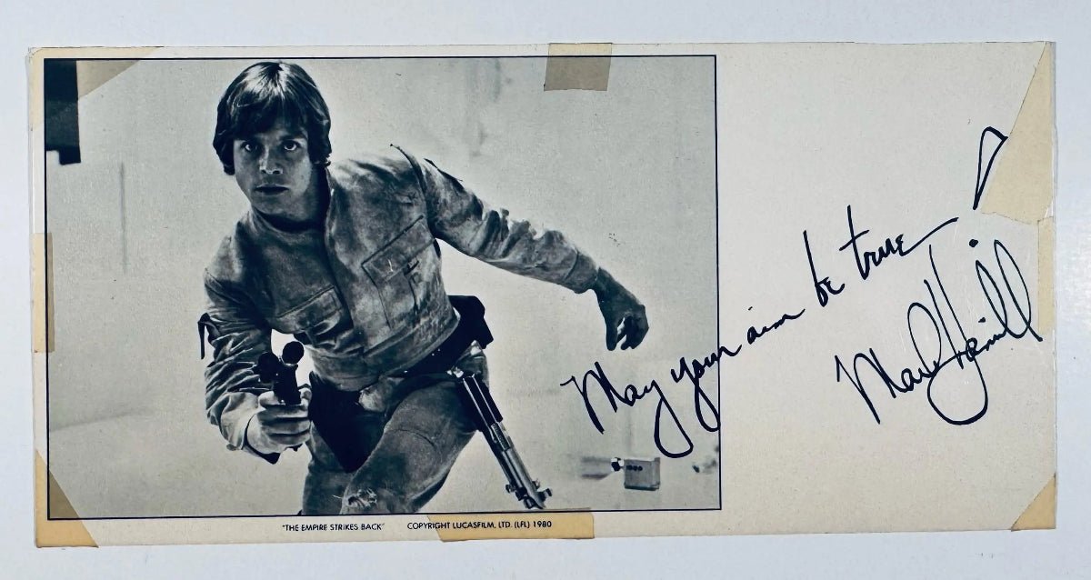 Mark Hamill Signed Autograph 8x4 Vintage Luke Skywalker Star Wars Promo Photo - Northwest Cascade Collectibles