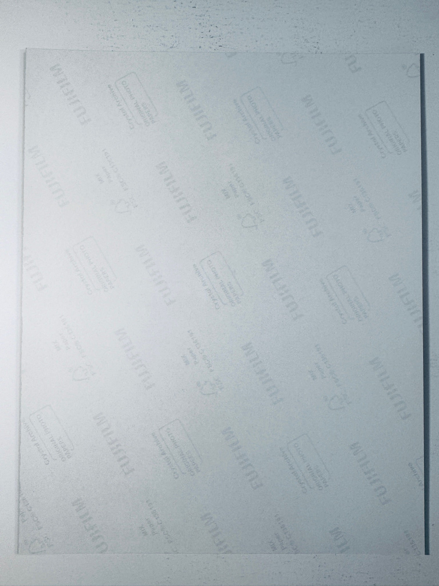 Back condition view of the Fujifilm Crystal Archive paper for the Michael C. Hall signed Dexter: New Blood 8x10 photo.
