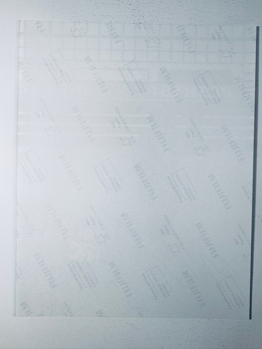 Back condition view of the Fujifilm Crystal Archive paper for the Mike Tyson signed Punch-Out!! 8x10 photo.