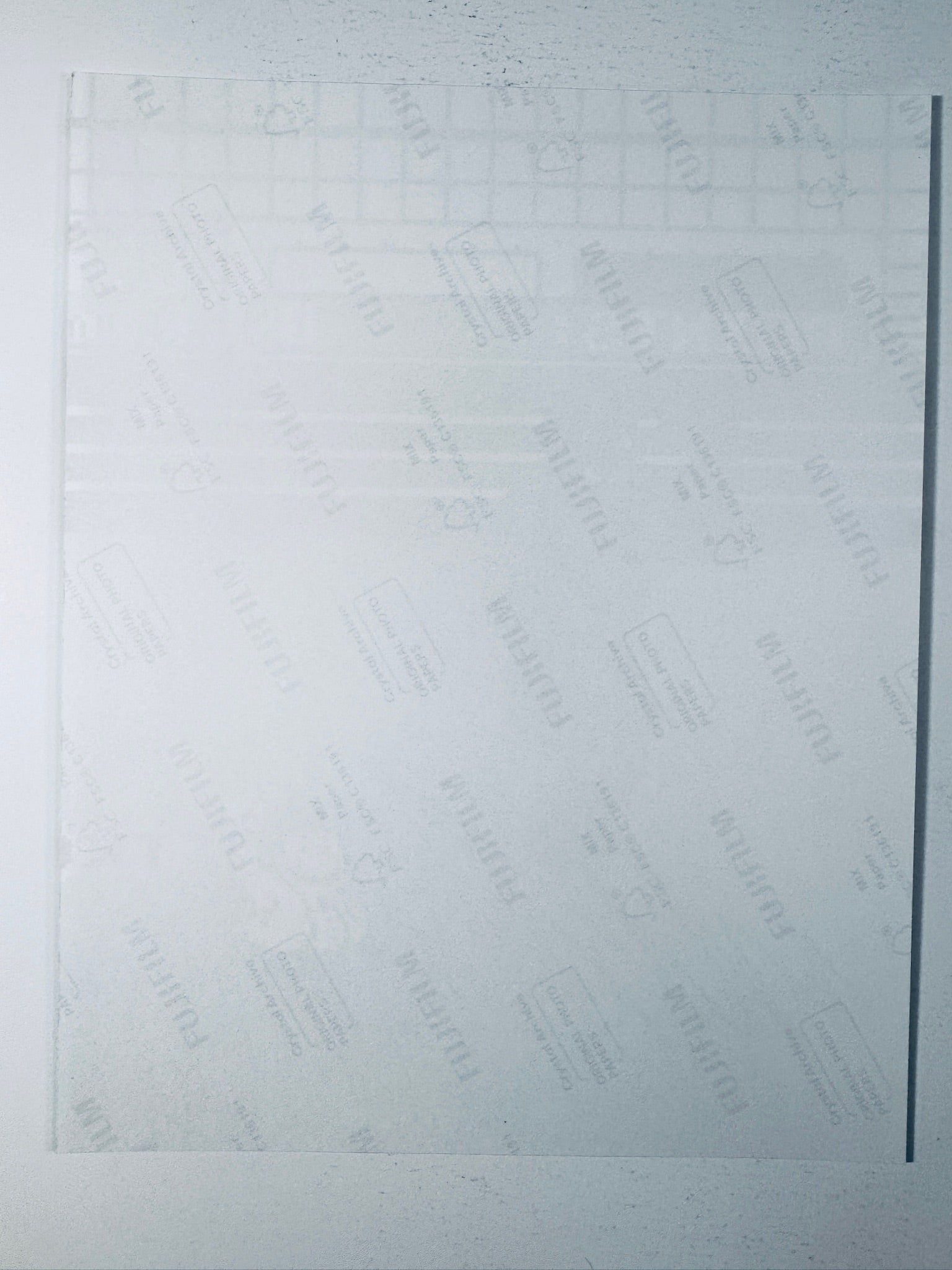 Back condition view of the Fujifilm Crystal Archive paper for the Mike Tyson signed Punch-Out!! 8x10 photo.
