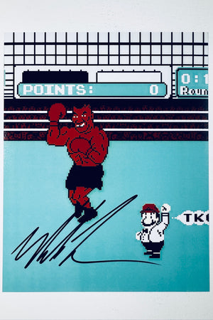 Mike Tyson Hand-Signed 8x10 Matte Photo – Punch-Out Authentic Boxing Memorabilia