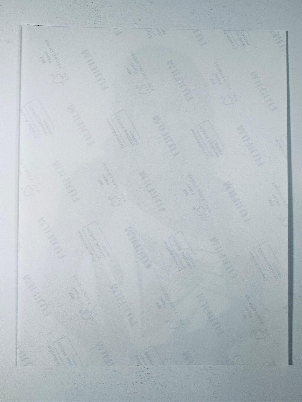 Fujifilm Crystal Archive photographic paper back surface showing the authentic backing and matte paper texture for the Paige Spiranac signed photo.