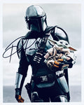 A professional 8x10 matte photograph featuring an authentic autograph by actor Pedro Pascal from The Mandalorian.