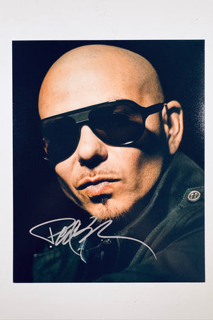 Pitbull Hand-Signed 8x10 Matte Photo – Authentic Music Memorabilia