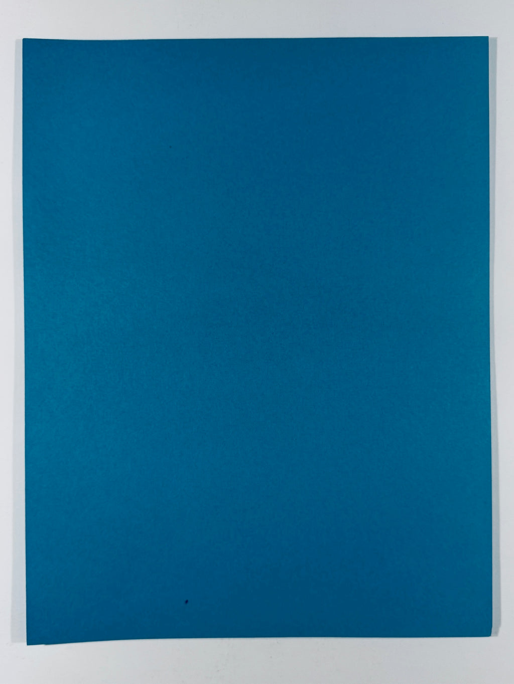 Full back view of blank solid blue cardstock back of Richard Donnor signed Twilight Zone art print.
