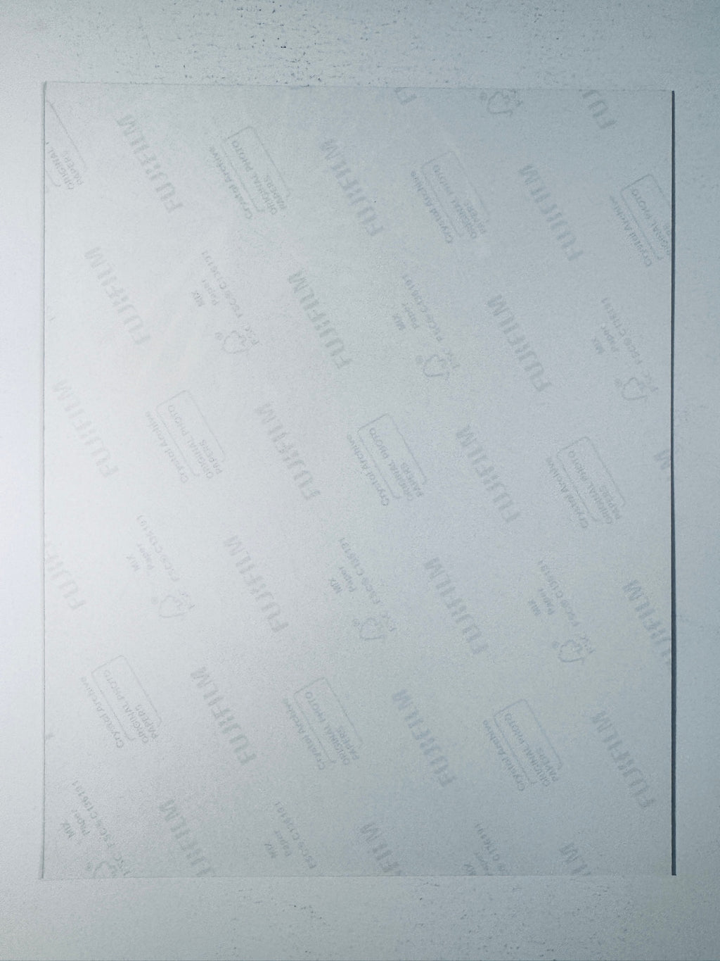 Back condition view of the Fujifilm Crystal Archive paper for the Rihanna signed 8x10 photo.