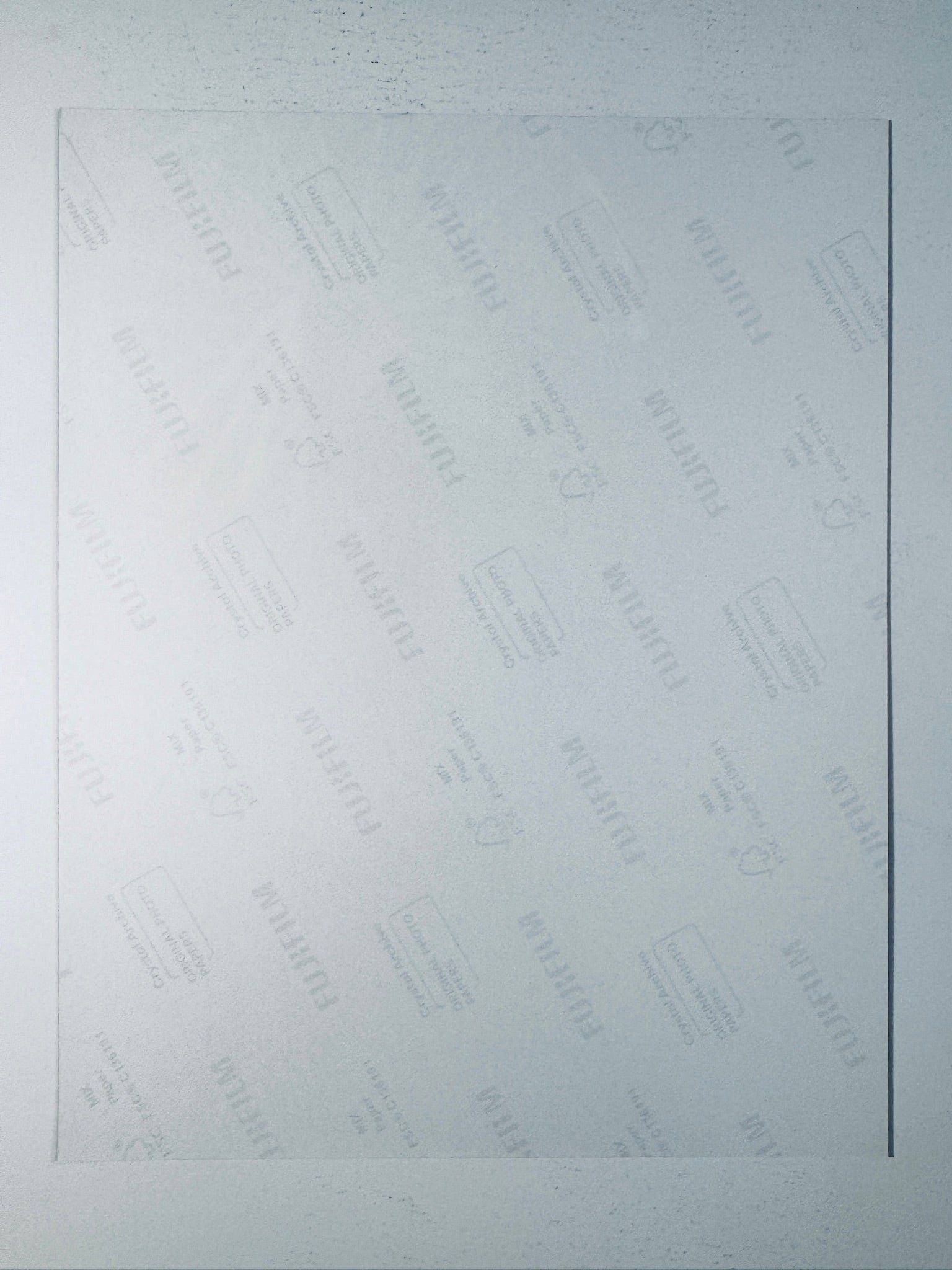 Back condition view of the Fujifilm Crystal Archive paper for the Rihanna signed 8x10 photo.