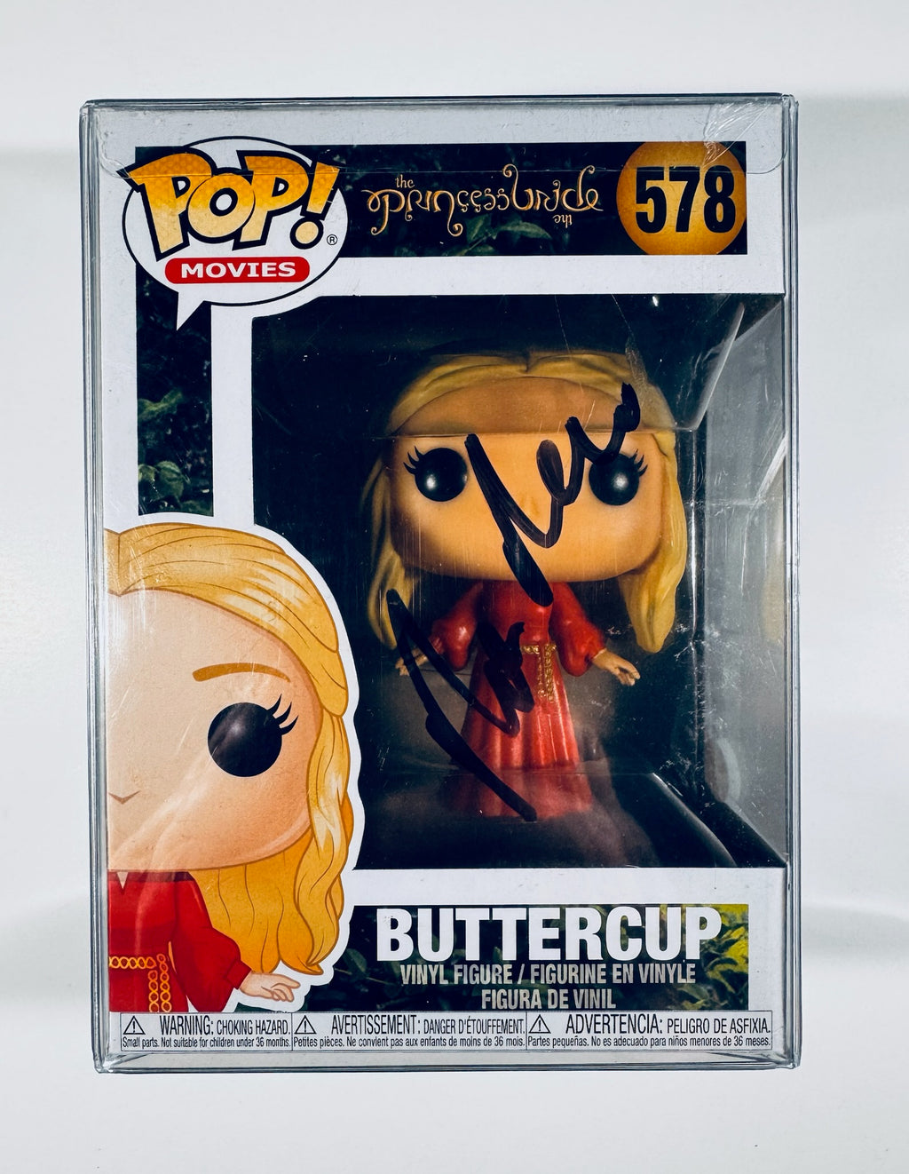 Rob Reiner signed Princess Bride Buttercup Limited Edition Funko Pop #578 - front view