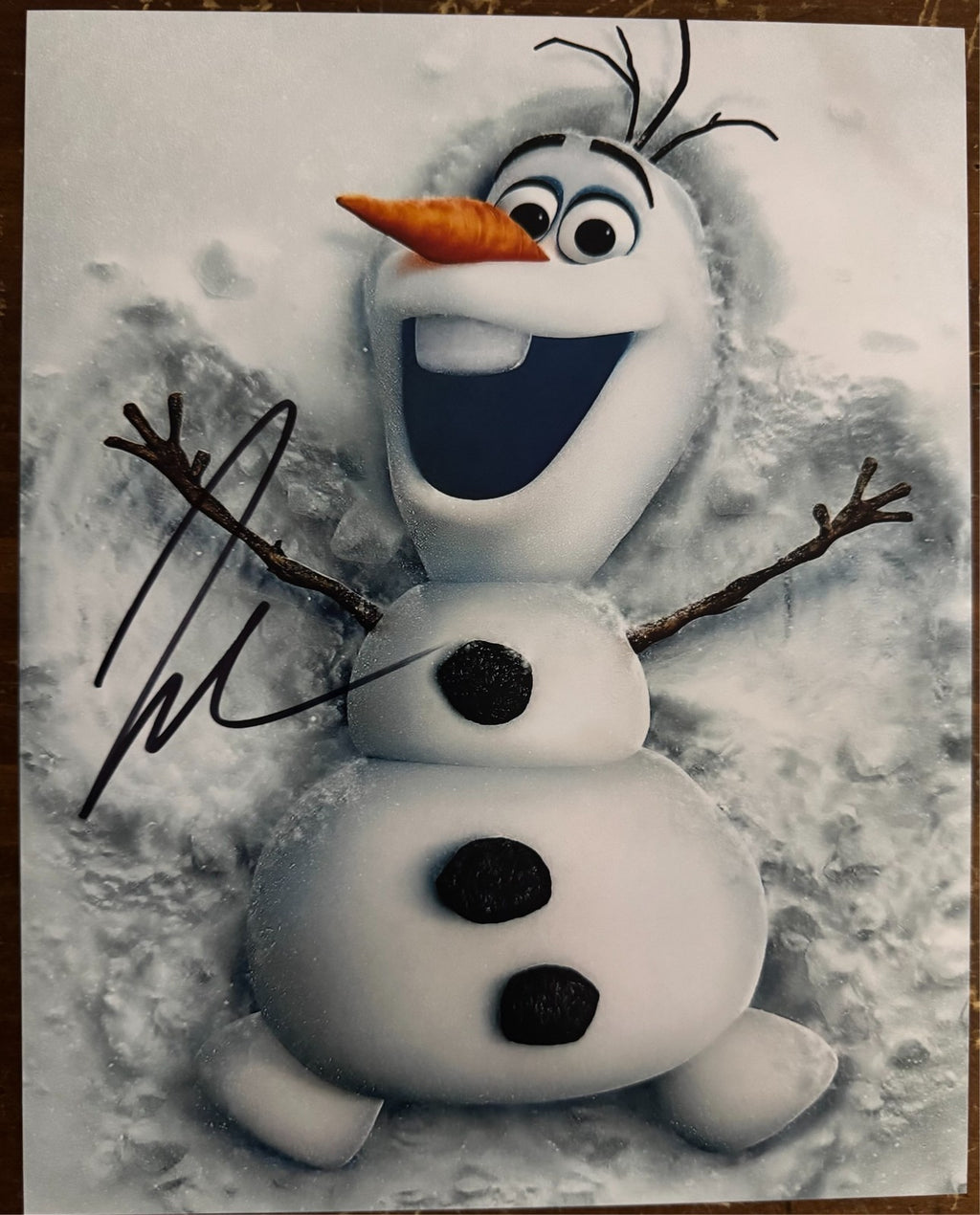 Josh Gad Signed 8x10 Photo – Voice of Olaf in Frozen (COA)
