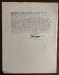 Richard Simmons Signed Autograph Original Vintage Contract