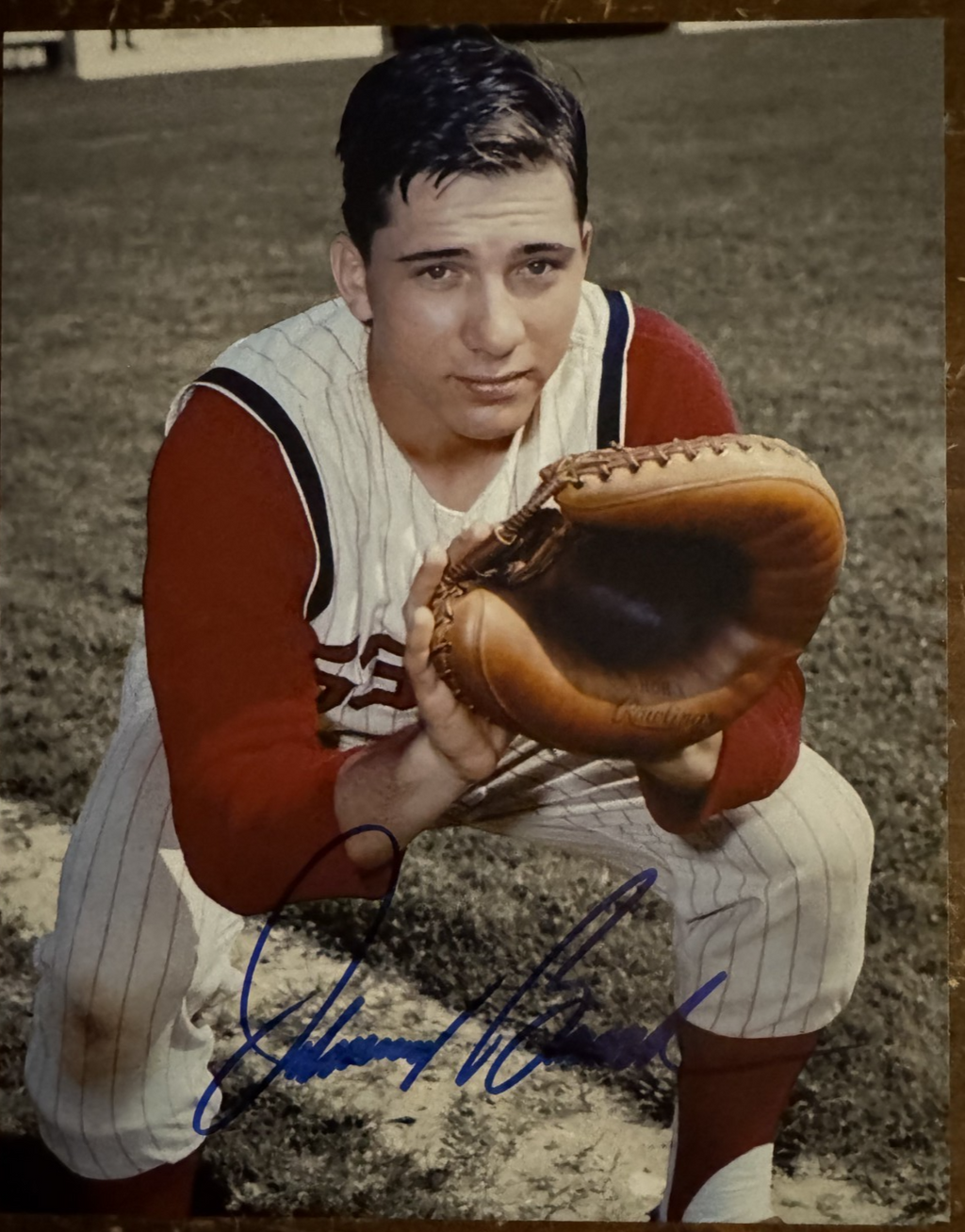 Johnny Bench REDS Autographed Signature 8x10 Matte Photograph COA