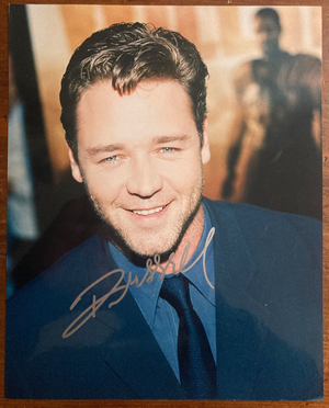 Russel Crowe Signed Autograph Signature 8x10 Color Glossy Die Hard Photograph